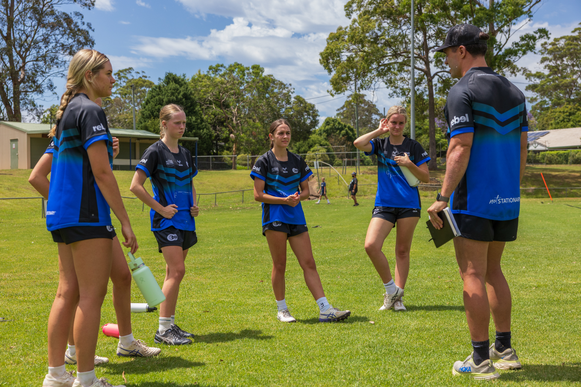 Brodie coaching girls group